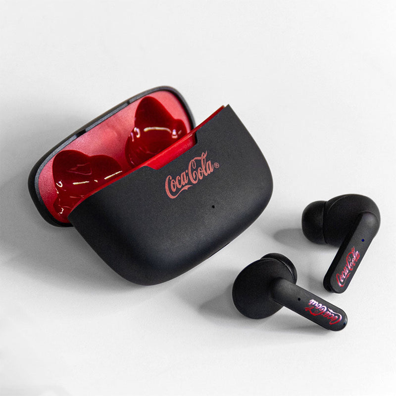 Fone de Ouvido TWS Preto | Flow Earbuds Coca-Cola
