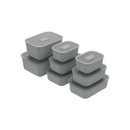 Kit Completo de Potes Herméticos Para Marmita Ou 8 Peças Linha Move Lock