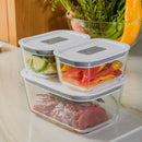 Kit de Potes de Vidro Hermético Ou 1,2 L e 370ml Linha Fresh Lock