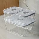 Kit de Potes de Vidro Hermético Ou 2,4 L e 725ml Linha Fresh Lock