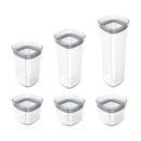 Kit de Potes Herméticos Modular Ou 6 Unidades Linha Block