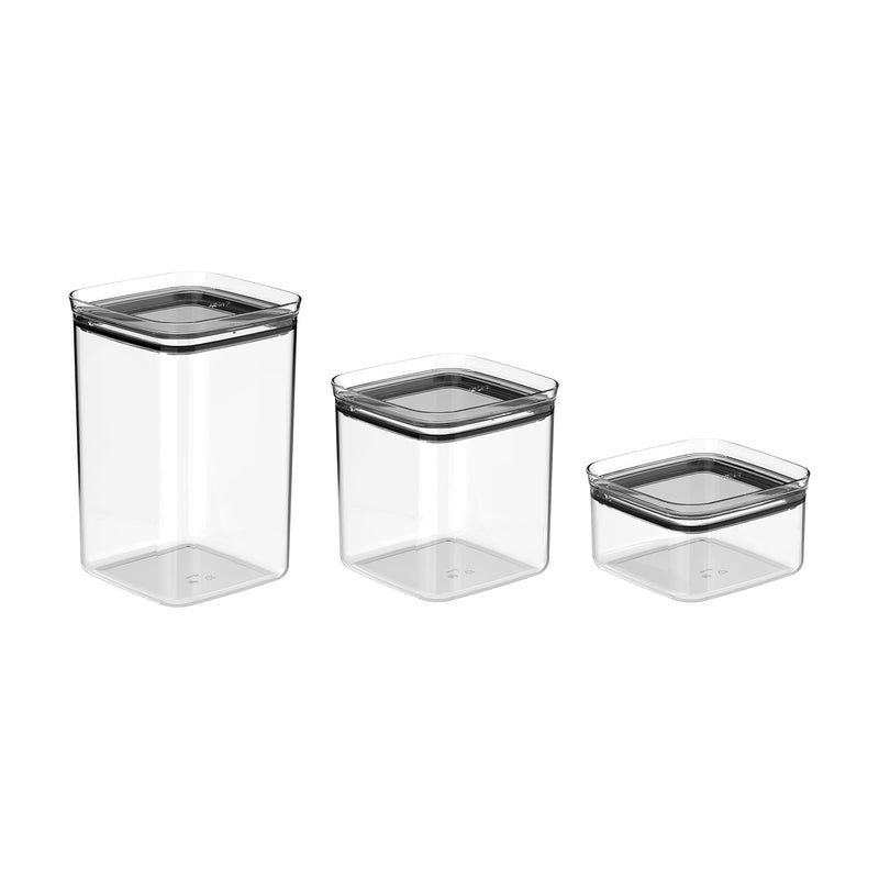 Kit de Potes Herméticos Ou 3 Unidades Linha Block
