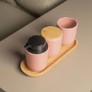Kit Para Banheiro Ou 4 Peças em Cerâmica Linha Osaka